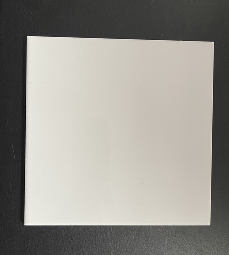 White square ceramic - white,