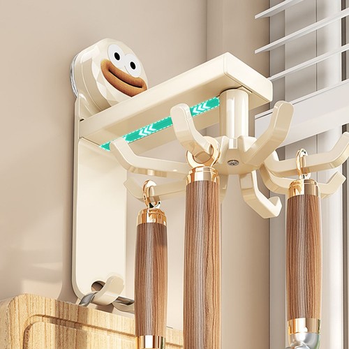 White rotating wall hook - wall, rack