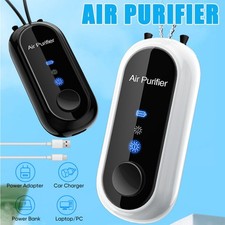 Mini Portable Air Purifier Necklace Wearable Personal Anion Negative Ionizer UK