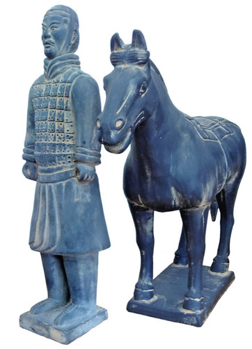 Terracotta warrior and - terracotta,