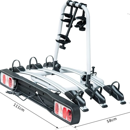 Homcom rear mounted bicycle - rear-mounted,