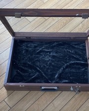 wooden jewellery display case Table Top