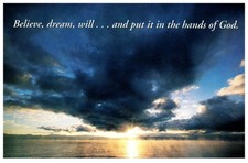 Vintage Postcard Believe Dream