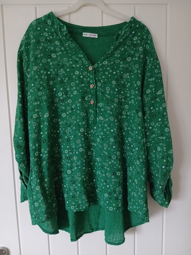 Green cotton long sleeved - cotton,,