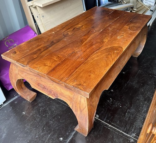 Solid oak coffee - coffee, table