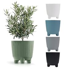 Plant Pots Indoor Outdoor Plastic Flowerpot Small Medium Large RYFO 5 Colours
