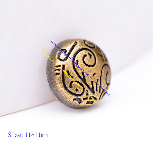 30x antique brass flower - 30x,