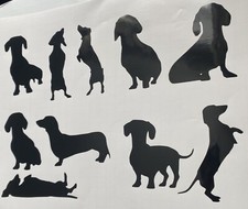 1x Dachshund Dog Decal Vinyl