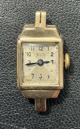 Antique 9ct gold ladies rolex - gold,