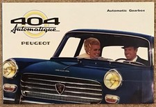 PEUGEOT 404 AUTOMATIC Car Sales Brochure For 1967 #10-66 PP 67 GB