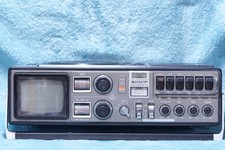 VINTAGE SHARP 5P 27H PORTABLE TV/FM-AM RADIO/CASSETTE BOOMBOX.1978