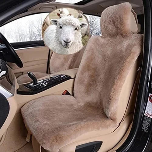 Real genuine sheepskin - real, seat