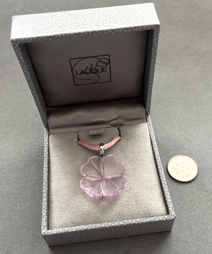 Rare lalique france pink - rare,