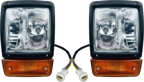 Pair front headlight headlamp - front,