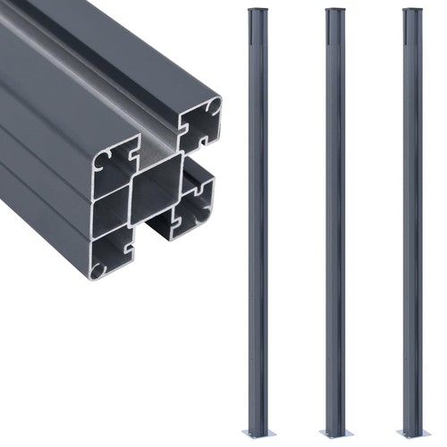 Fence posts aluminum - 3x,