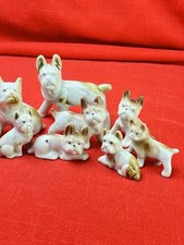 French Bulldog Figurine Set Of