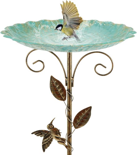 30in metal bird bath - bird, for