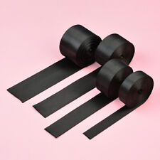 Black Polyester Webbing Tape Belting Fabric Strap Bag Making Strapping 10mm-50mm