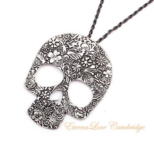 10joblot skull floral silver - 10joblot,