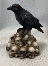 Crow / Raven On Skull Pile