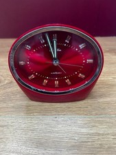 Rhythm Space age Table Alarm Clock 1970's Tested And Working