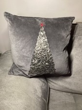 NEXT christmas cushion grey
