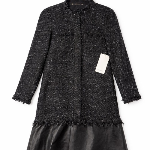 Zara black tweed mini - zara,
