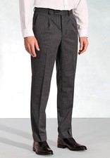 Grey And Black Pleated Striped