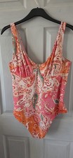 Next Swimsuit Swimming Costume Size 38DD Underwired But Unpadded