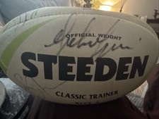 Wigan warriors Rugby league Signed Ball. Late 90s.  Gary/kelvin Etc.  Steeden