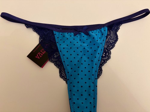 Bnwt senza satin lace thong - senza,