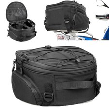 Black Motorcycle Tail Bag