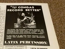 JBF6 ADVERT 5X8 JON FAUSTY & LATIN PERCUSSION CONGAS