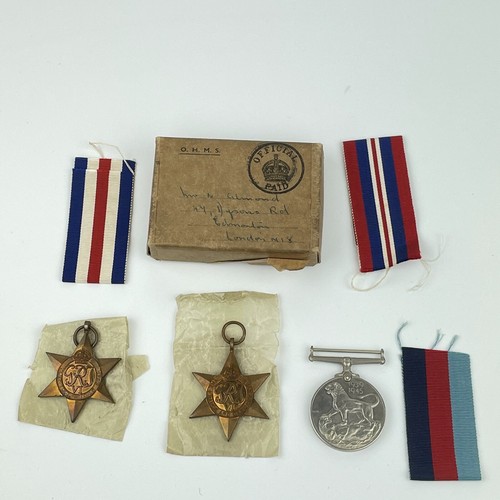 Boxed ww2 medal group - boxed,