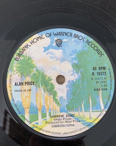 Alan price jarrow song - song, 7"