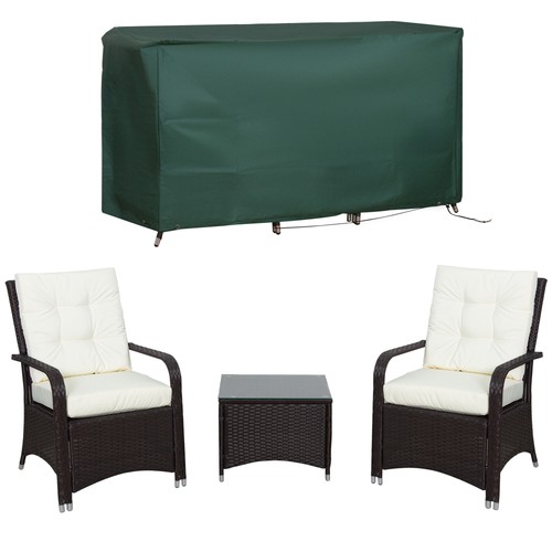 Outsunny rattan 3pcs chair - rattan,