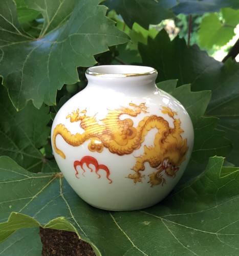 Hand painted porcelain vase - painted,