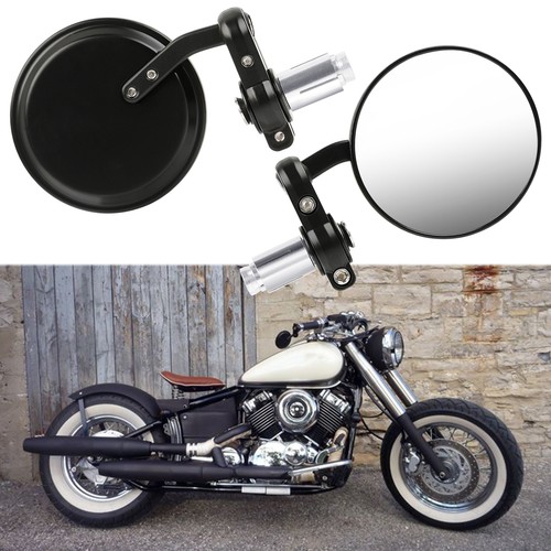 Round motorcycle bar end - round, 7/8"