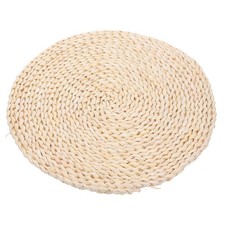  Round Straw Cushion Woven