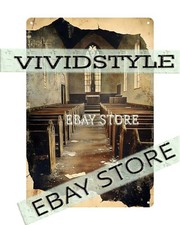 Church Hall Metal Poster Tin