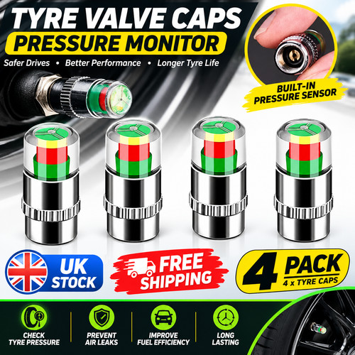 Car valve tyre caps - 4,