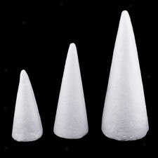 3x 15/20/25cm Cone Shape  Foam