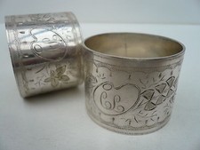 Pair Antique Silver Plated