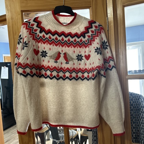 George christmas beige robin - beige,