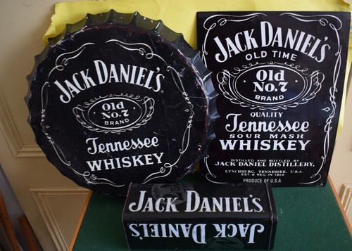 Jack daniels metal items - jack,