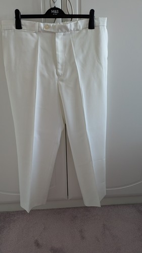 White bowls trousers - trousers, 38/27"