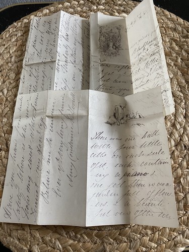 Set victorian handwritten - of,