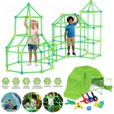 130Pcs Kids Construction Fort