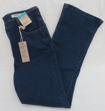 LADIES MARKS AND SPENCER MEDIUM BLUE 4 POCKET SLIM BOOT DENIM JEANS SIZE 14