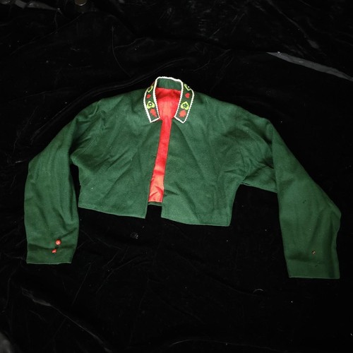 1940s folk art green - folk, &